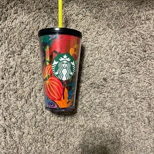 Starbucks Multicolor Tumbler with Yellow Straw